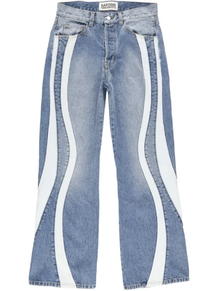 Satoshi Nakamoto Swirl Seam Jeans