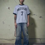 Satoshi Nakamoto Glitter Ringer 7 Tee