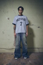 Satoshi Nakamoto Glitter Ringer 7 Tee