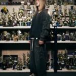 SATOSHI NAKAMOTO STAR STUDDED SWEATPANT