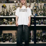 SATOSHI NAKAMOTO STUDDED LOGO TEE