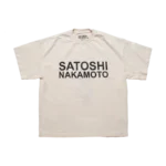 Satoshi Nakamoto Satoshi Logo Tee White Shirt