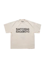 Satoshi Nakamoto Satoshi Logo Tee White Shirt