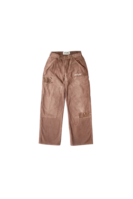 Satoshi Nakamoto Frayed Carpenter Pant Brown