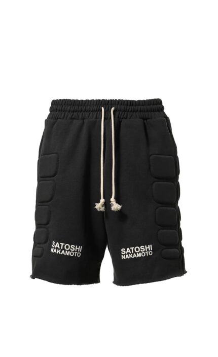 Satoshi Nakamoto Moto Shorts black