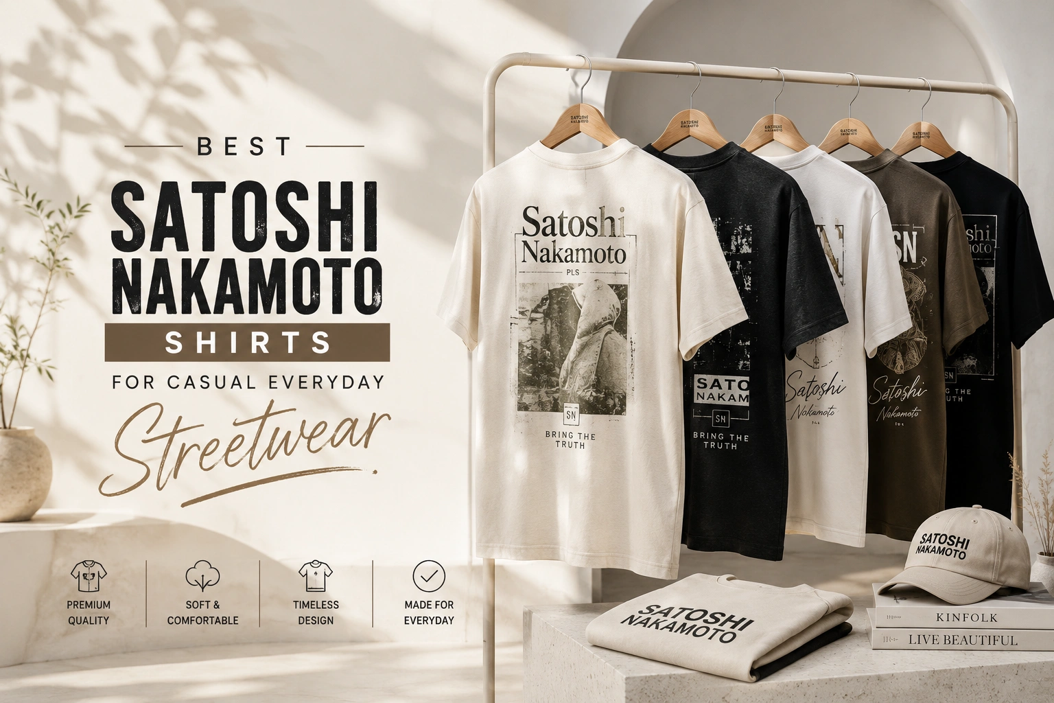 Best Satoshi Nakamoto Shirts for Casual Everyday Streetwear