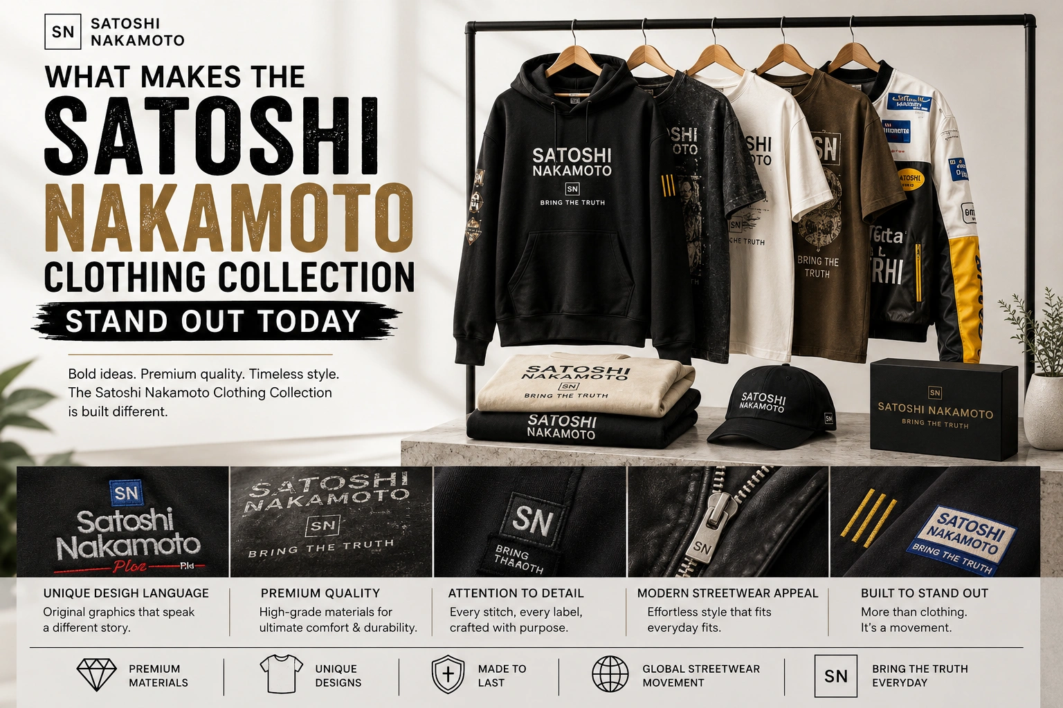 What Makes the Satoshi Nakamoto Clothing Collection Stand Out Today
