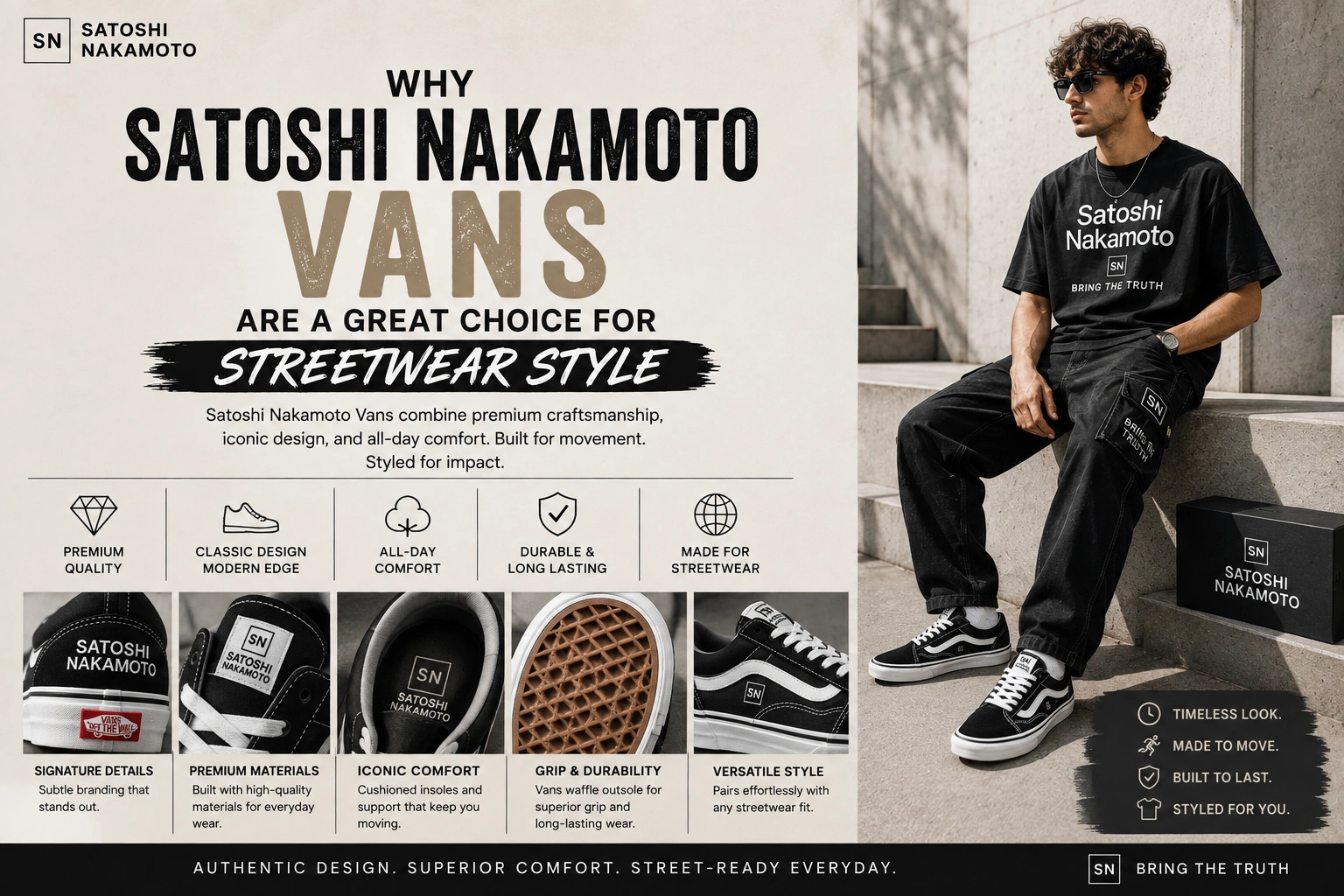 Why Satoshi Nakamoto Vans Are a Great Choice for Streetwear Style